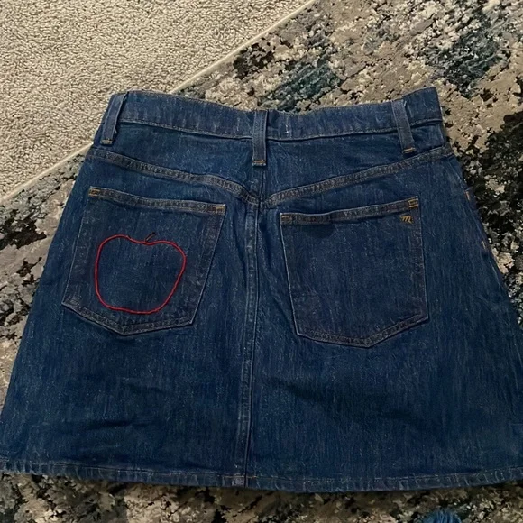 Madewell Stretch Denim A-line Skirt - Picture 2 of 3